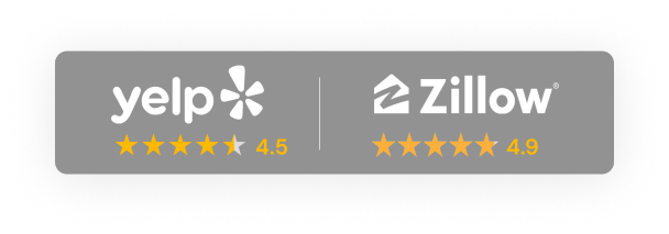 Rating on Yelp4.5 and zillow 4.9